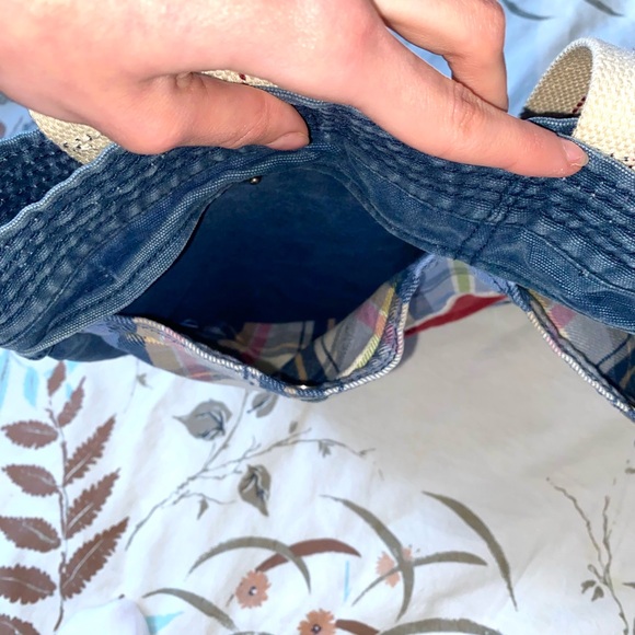 Adorable hollister navy and plaid tote bag💙 - Picture 8 of 10